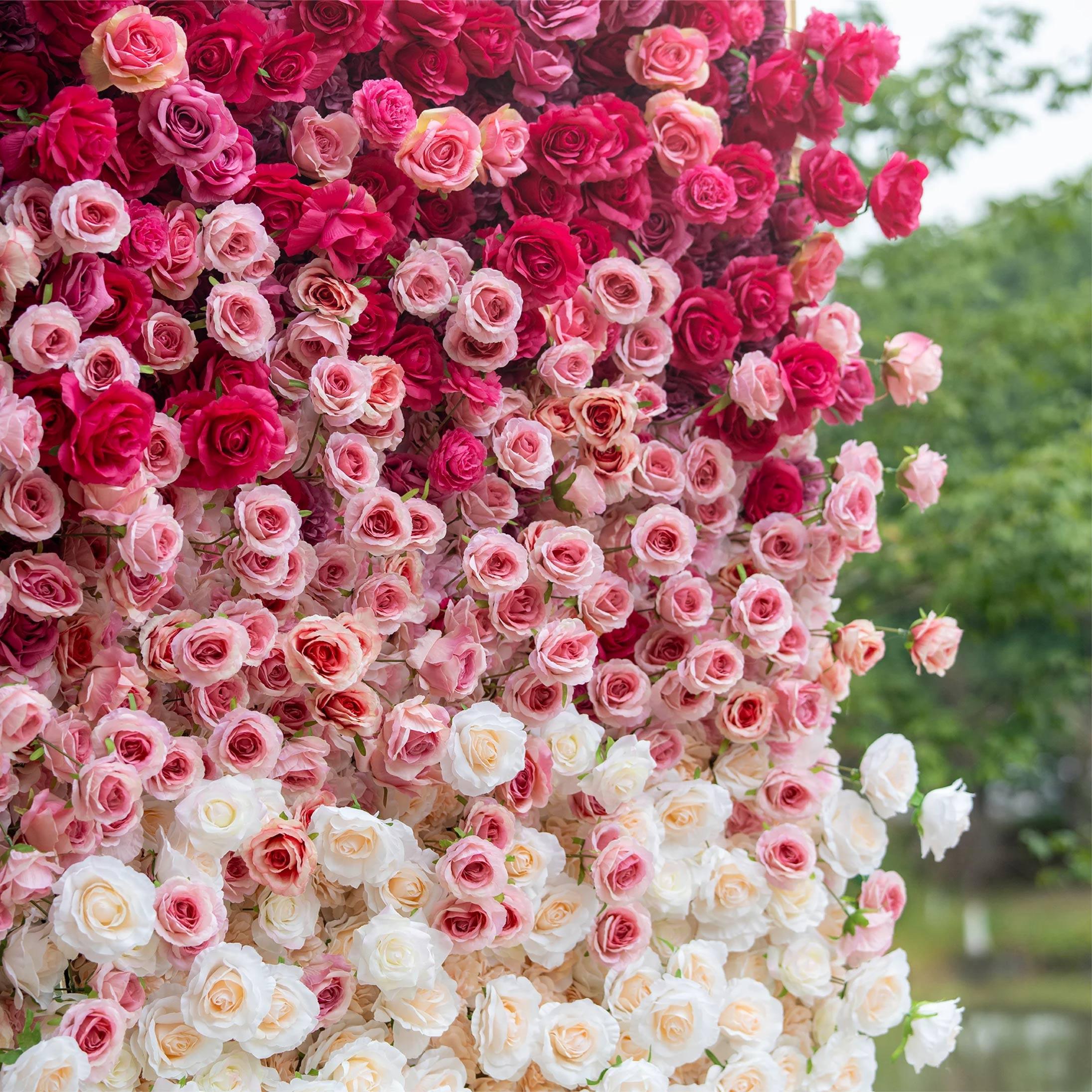 Pink Ombre Flower Wall Rental Tampa