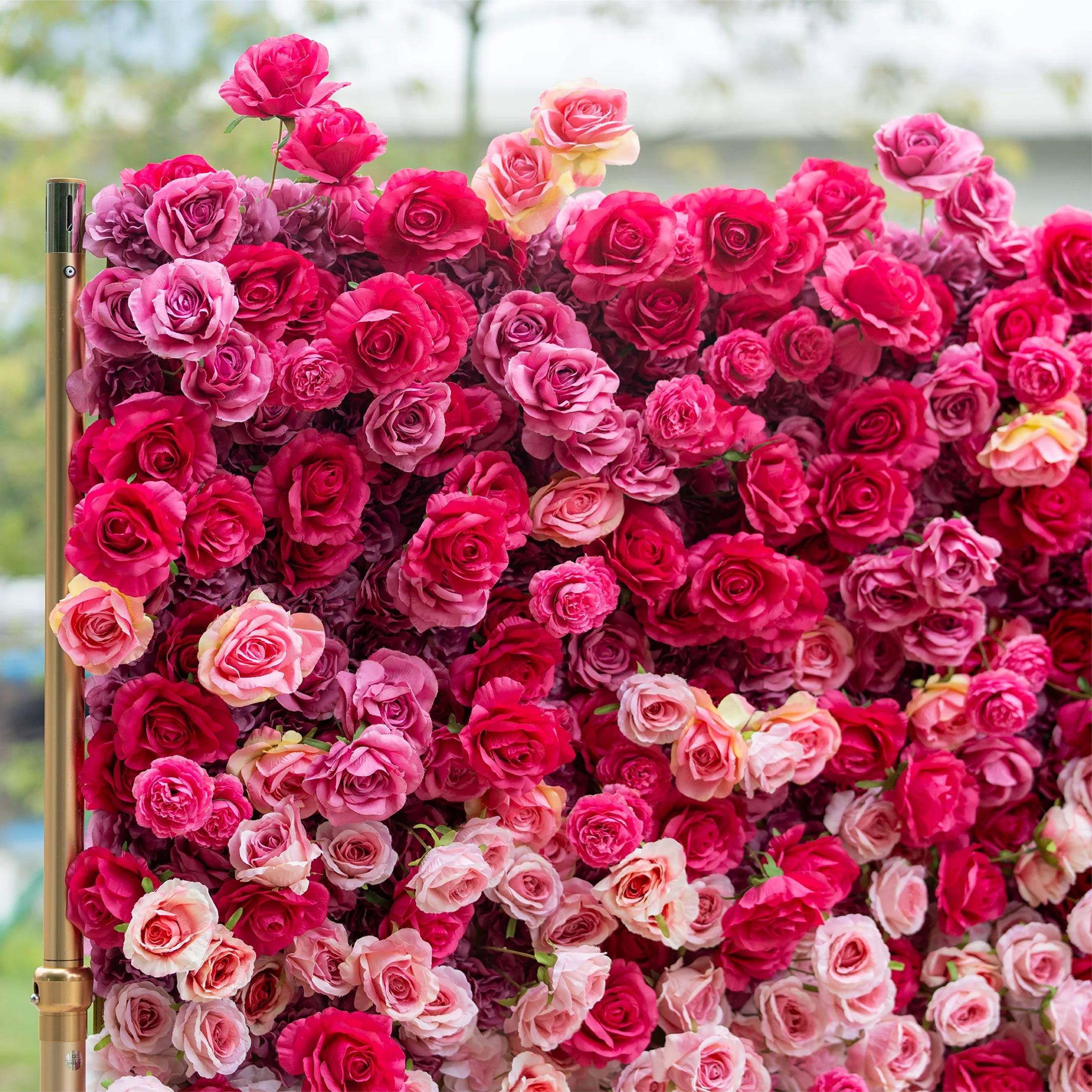Pink Ombre Flower Wall Rental Backdrop Tampa